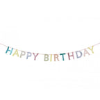 HAPPY BIRTHDAY GARLAND - MIXED GLITTER