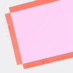 12 BRIGHT FRINGED PAPER PLACEMATS