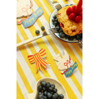 6 MINI CARDS - RED STRIPE BOW