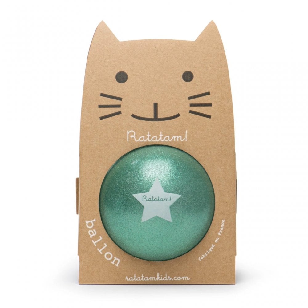 MEDIUM PLAY BALL 15cm - GLITTER GREEN