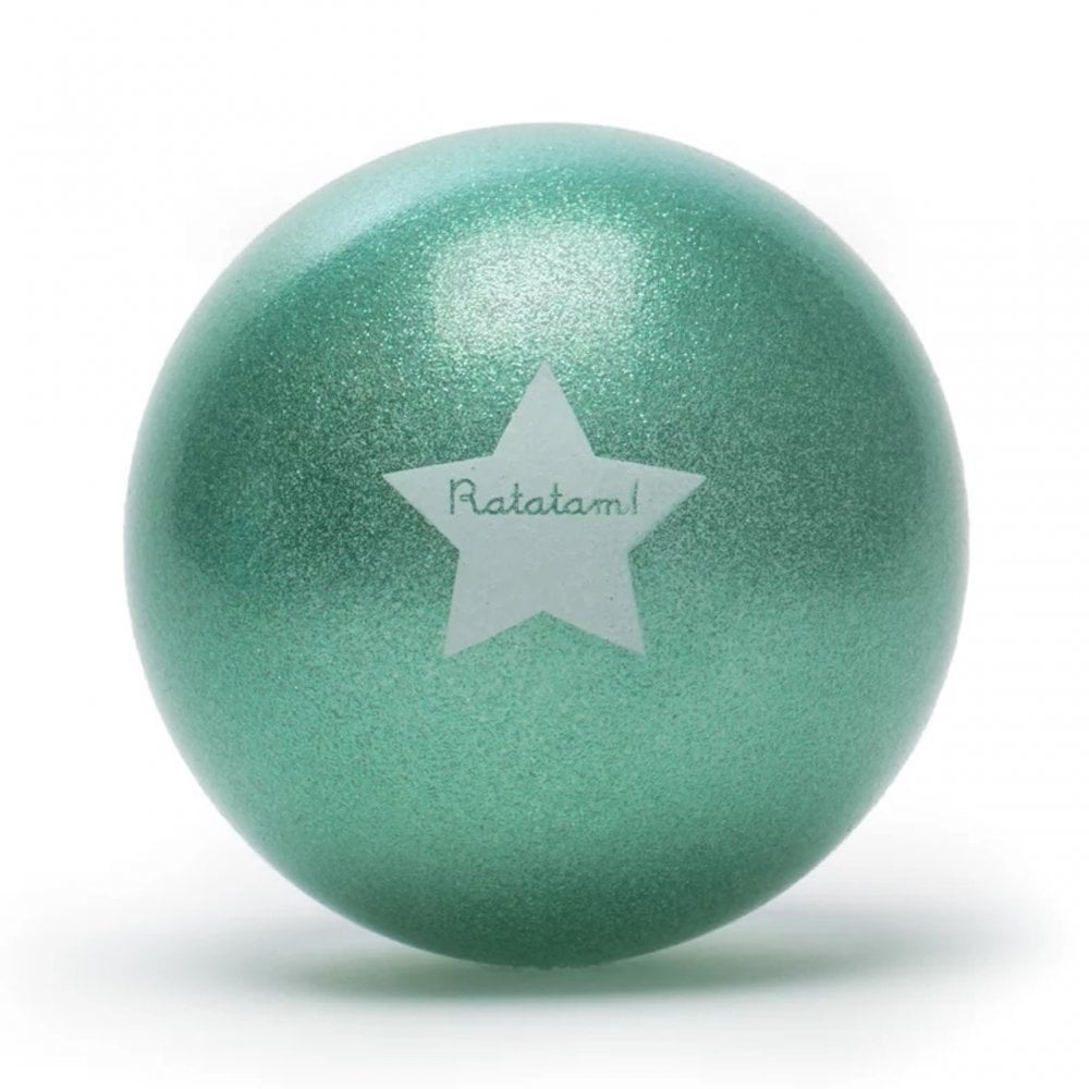 MEDIUM PLAY BALL 15cm - GLITTER GREEN