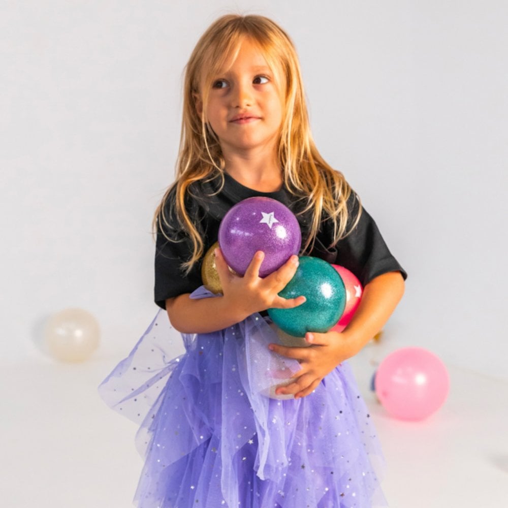 MEDIUM PLAY BALL 15cm - GLITTER GREEN