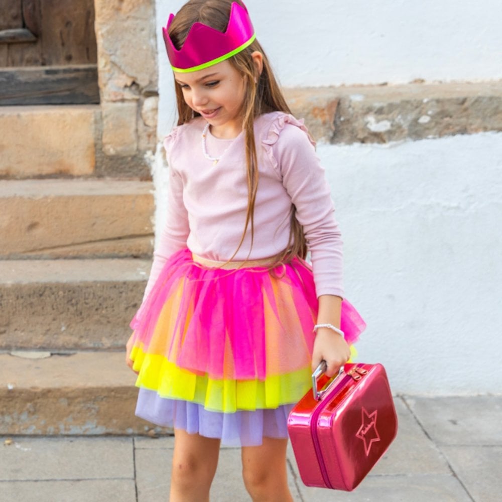 PUNKY RUFFLED SKIRT - MULTICOLOUR