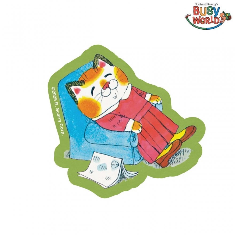 SALLY CAT LOUNGING STICKER