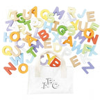 WOODEN ALPHABET SET & BAG