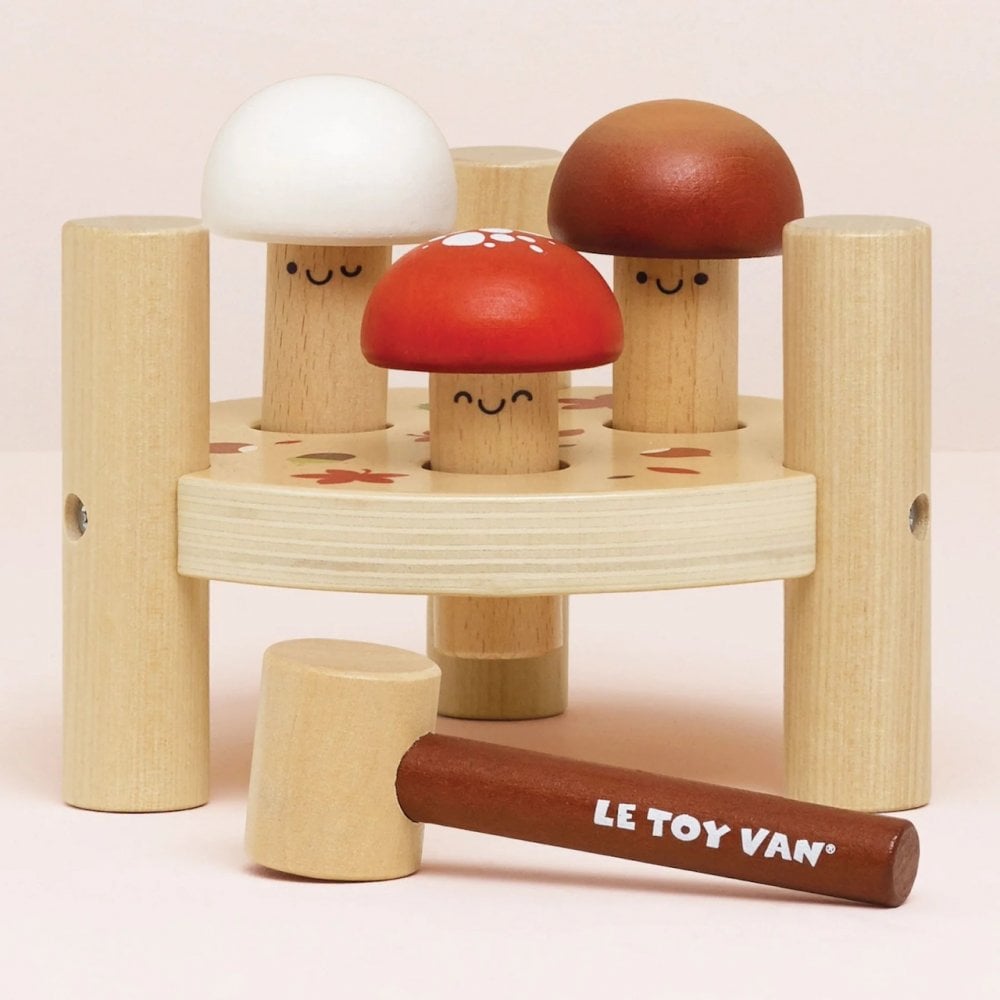 WOODEN MUSHROOM HAMMER GAME