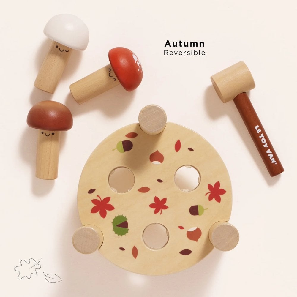 WOODEN MUSHROOM HAMMER GAME