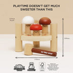 WOODEN MUSHROOM HAMMER GAME