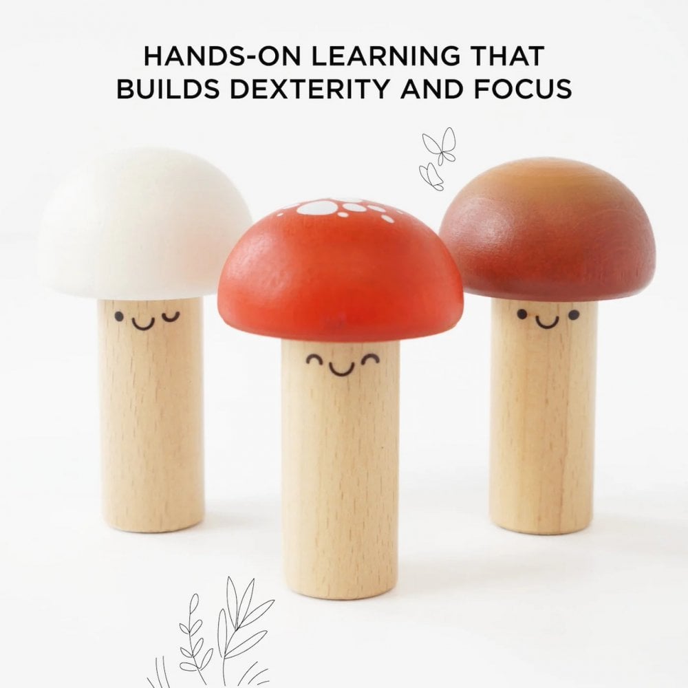 WOODEN MUSHROOM HAMMER GAME