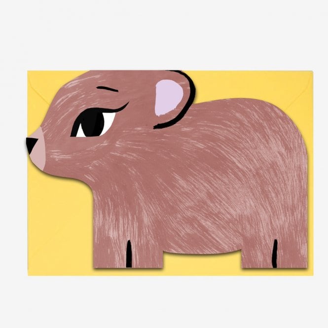 SHAPED BEAR CARD