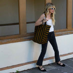 ELISABETH TOTE BAG - CUMIN STRIPES