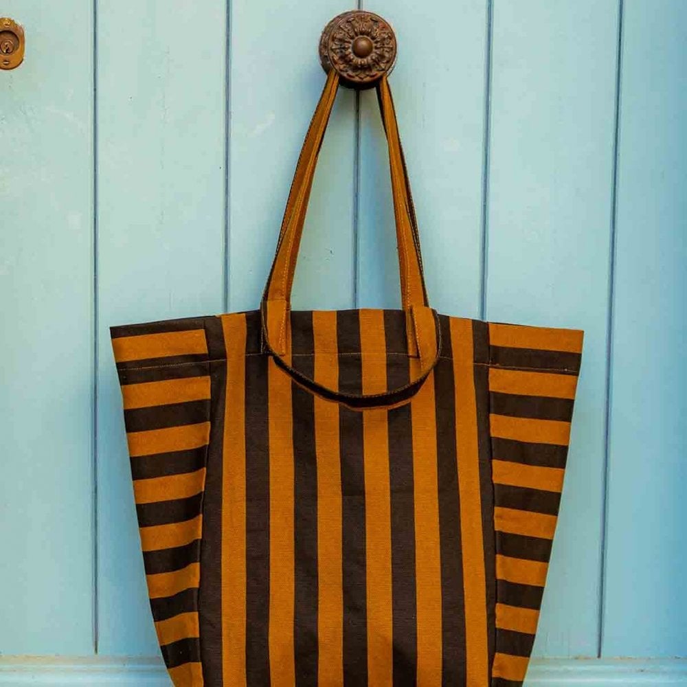 ELISABETH TOTE BAG - CUMIN STRIPES