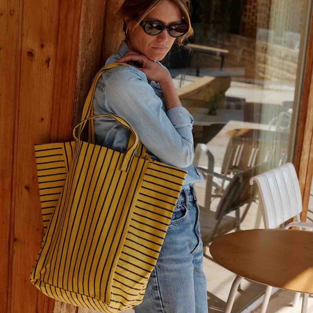 ELISABETH TOTE BAG - BAMBOU TENNIS STRIPE