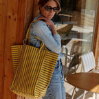 ELISABETH TOTE BAG - BAMBOU TENNIS STRIPE