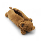 DARLINA TIGER PLUSH POUCH - GOLDEN CARAMEL