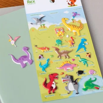 3D PUFFY STICKERS - DINOSAURS
