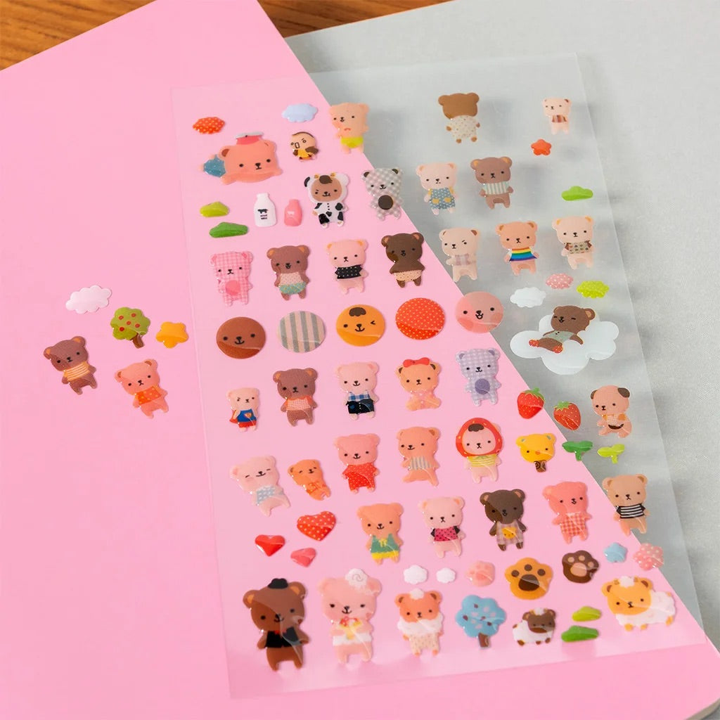 3D PUFFY STICKERS - BEARS