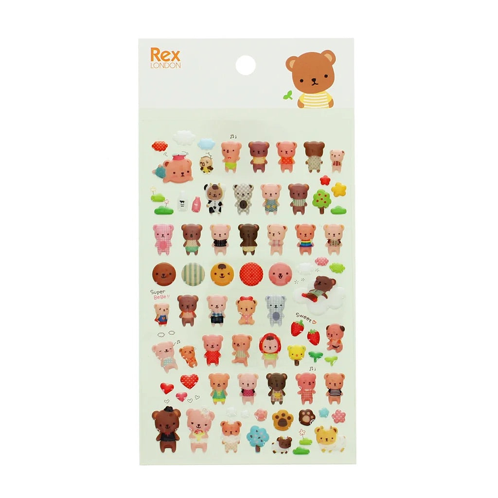 3D PUFFY STICKERS - BEARS