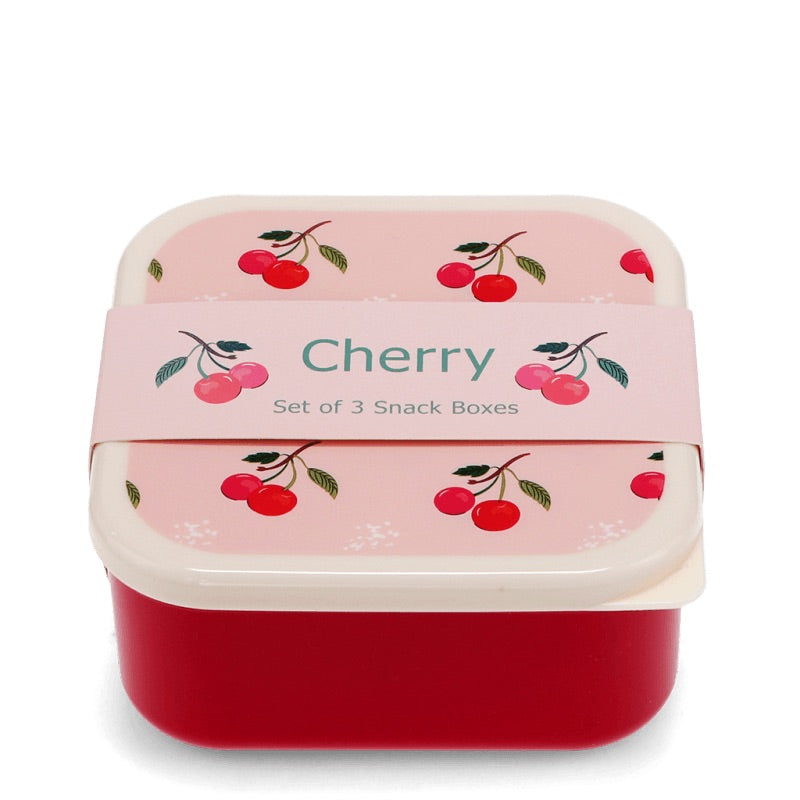 SNACK BOXES SET OF 3 - LITTLE CHERRY