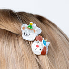 MINI CLAW HAIR CLIPS - PARTY DOGS