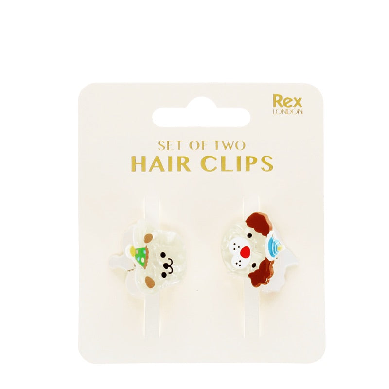MINI CLAW HAIR CLIPS - PARTY DOGS