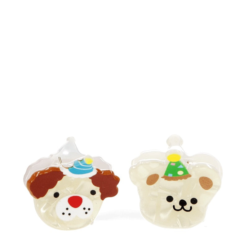 MINI CLAW HAIR CLIPS - PARTY DOGS