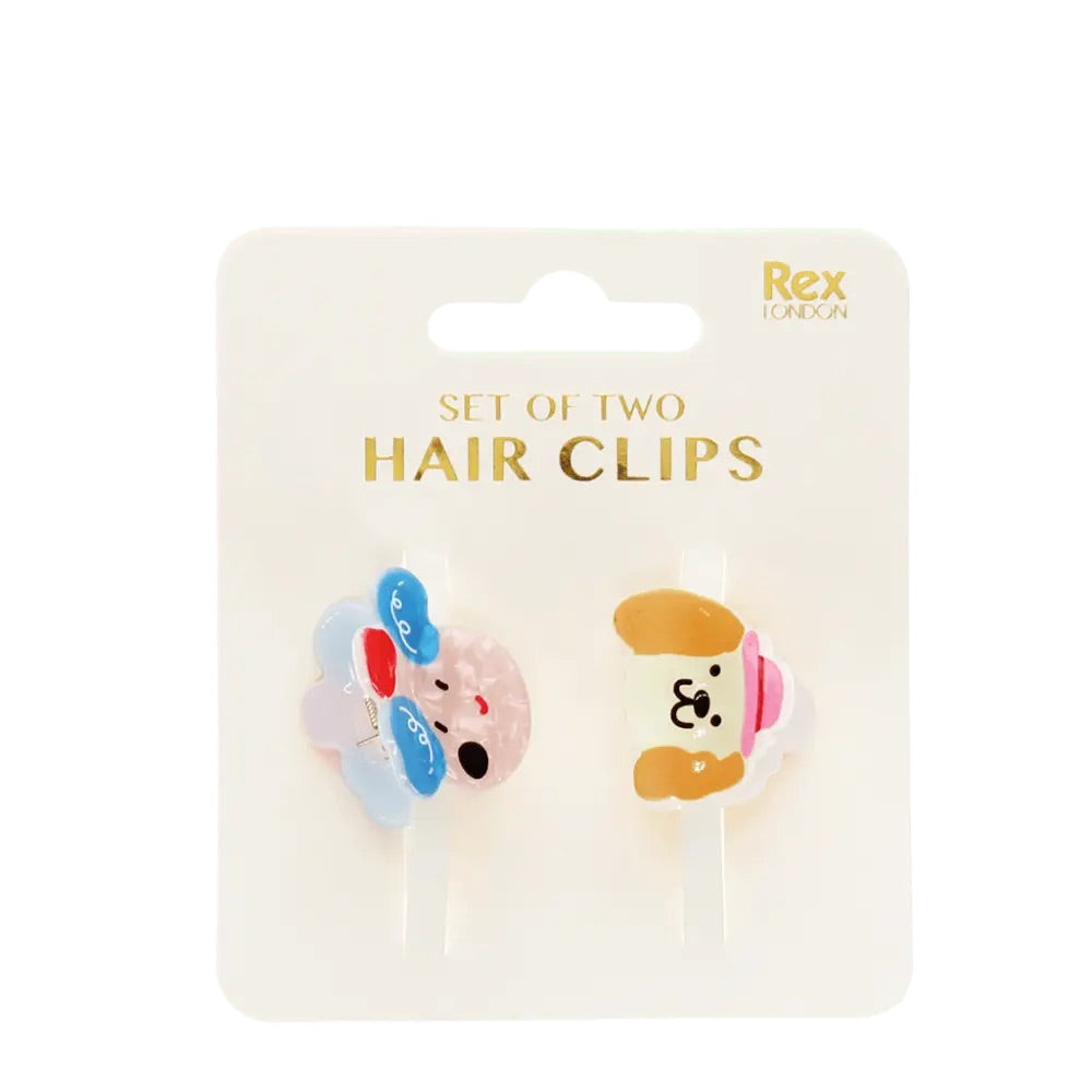 MINI CLAW HAIR CLIPS - HAPPY DOGS