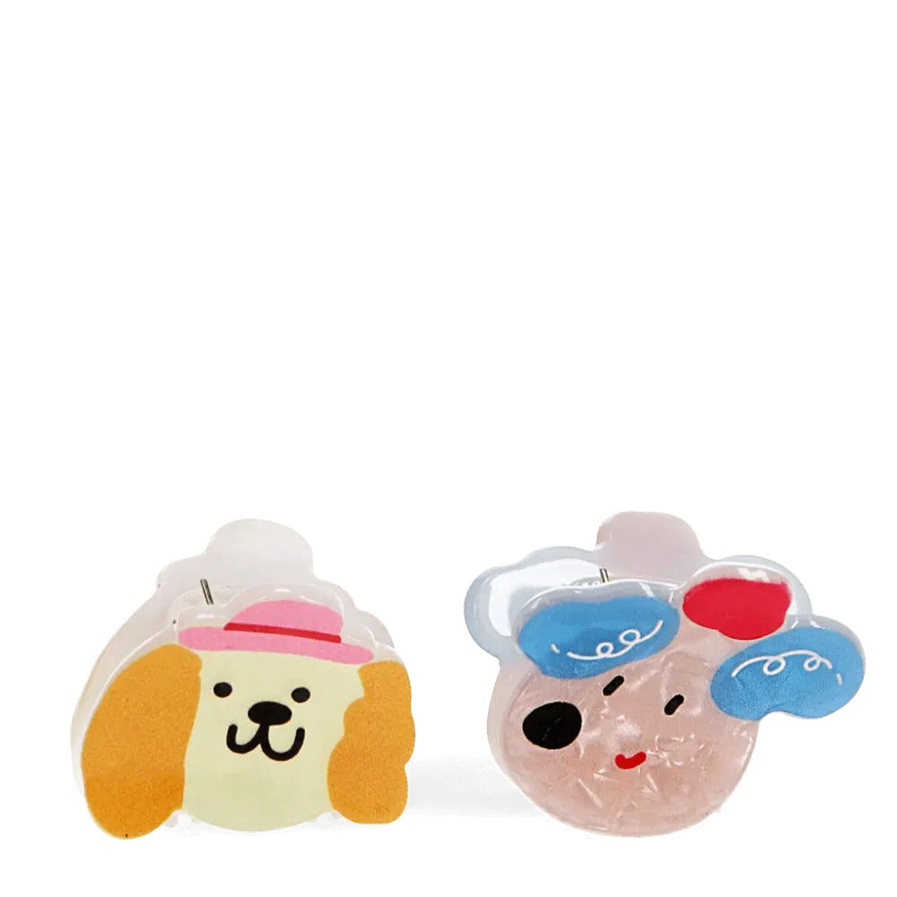MINI CLAW HAIR CLIPS - HAPPY DOGS