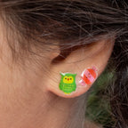 STICK ON EARRINGS - COOL CATS