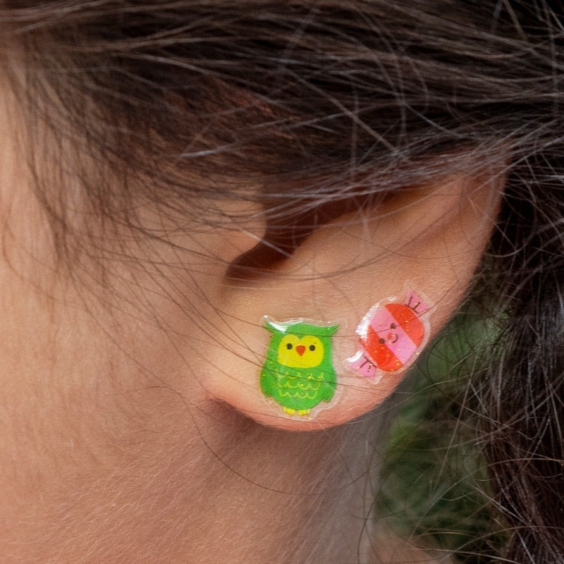 STICK ON EARRINGS - COOL CATS