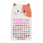 STICK ON EARRINGS - COOL CATS