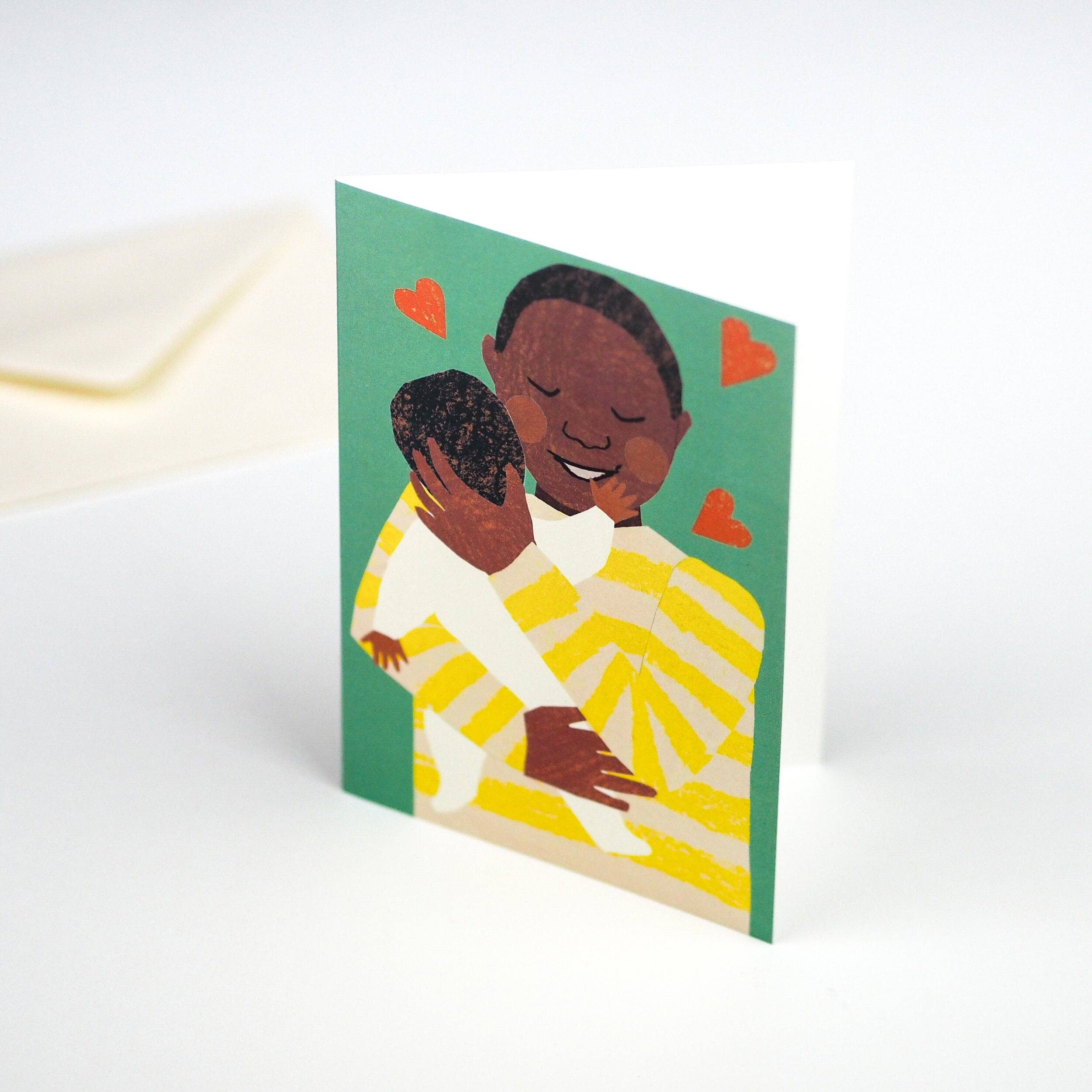 NEW BABY BOY CUDDLE CARD