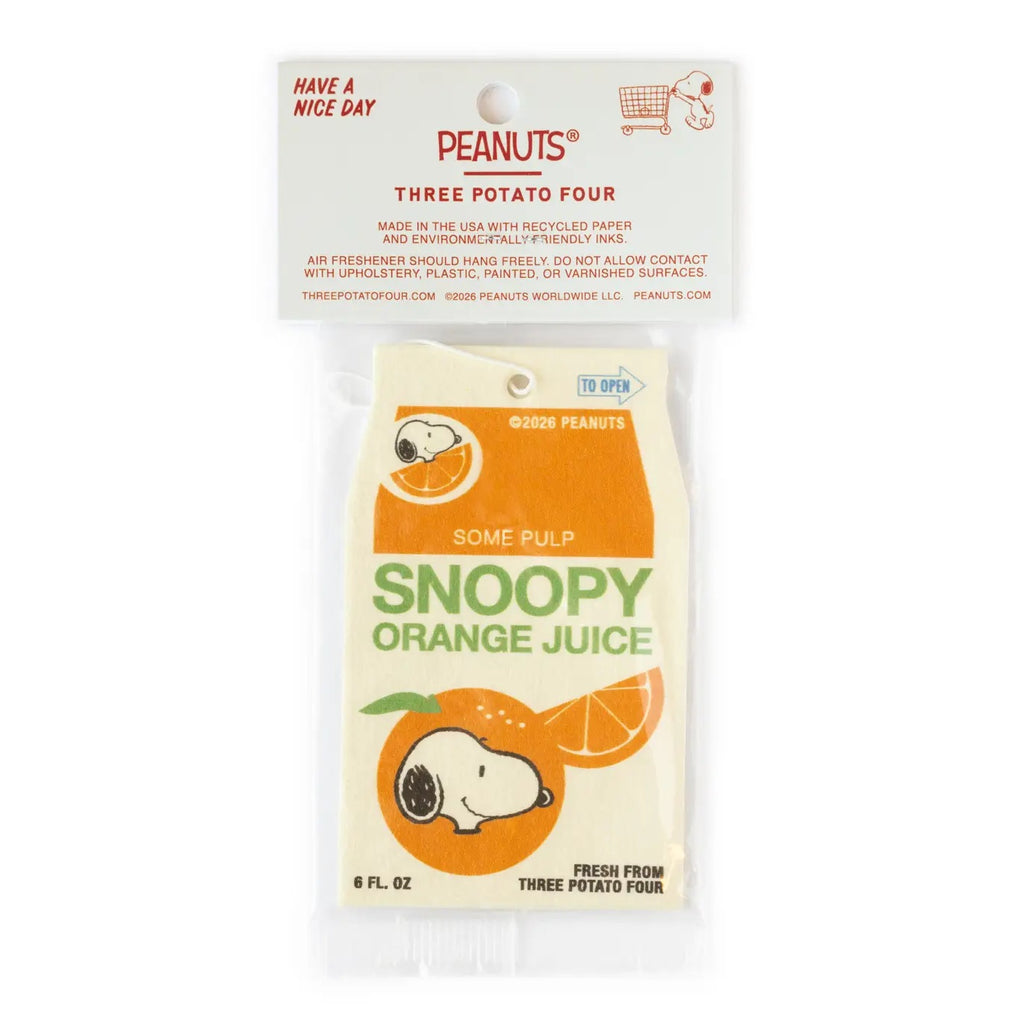 SNOOPY AIR FRESHENER - ORANGE JUICE