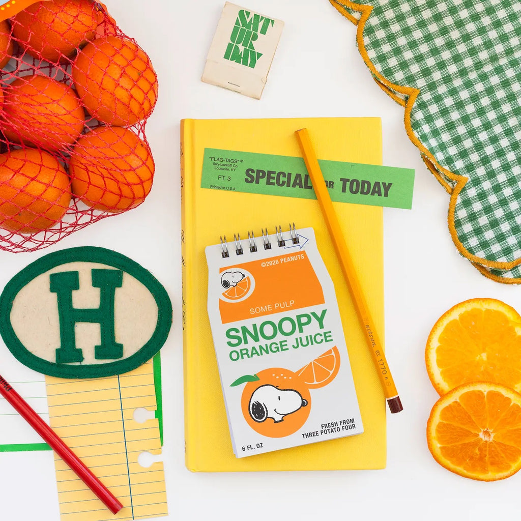 SNOPPY MINI NOTEBOOK -  ORANGE JUICE