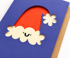 DIE CUT SANTA HAT CARD