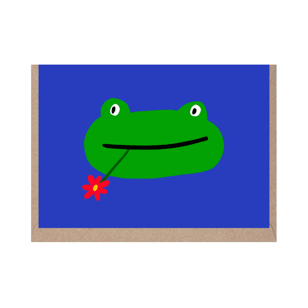 MINI CARD - FROG FACE
