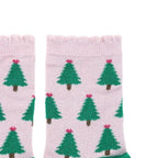 GLITTER CHRISTMAS TREE SOCKS - (SIZE 23-26 /2-4 YEARS)