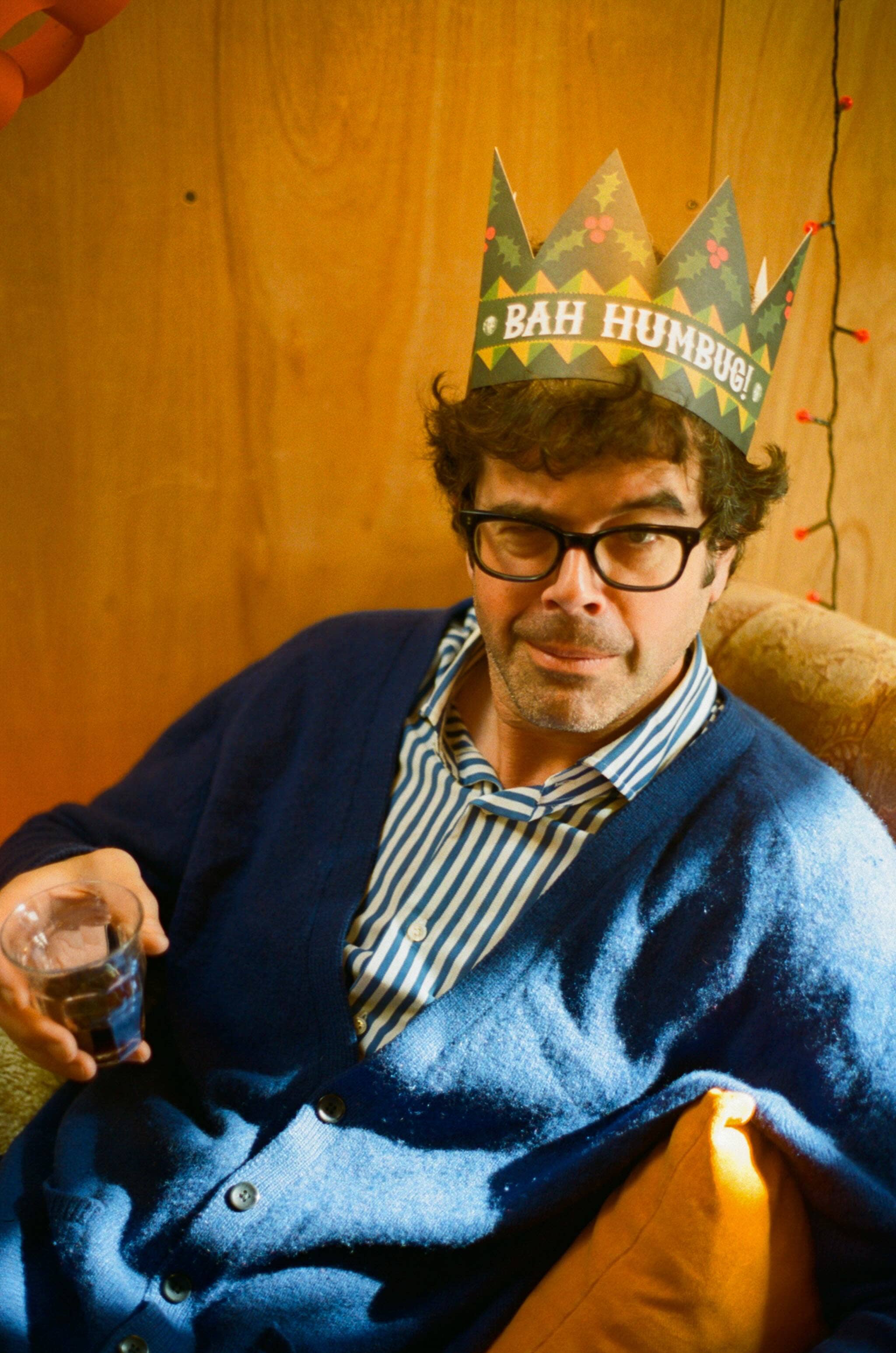 BAH HUMBUG PARTY HAT CARD