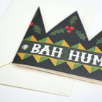 BAH HUMBUG PARTY HAT CARD