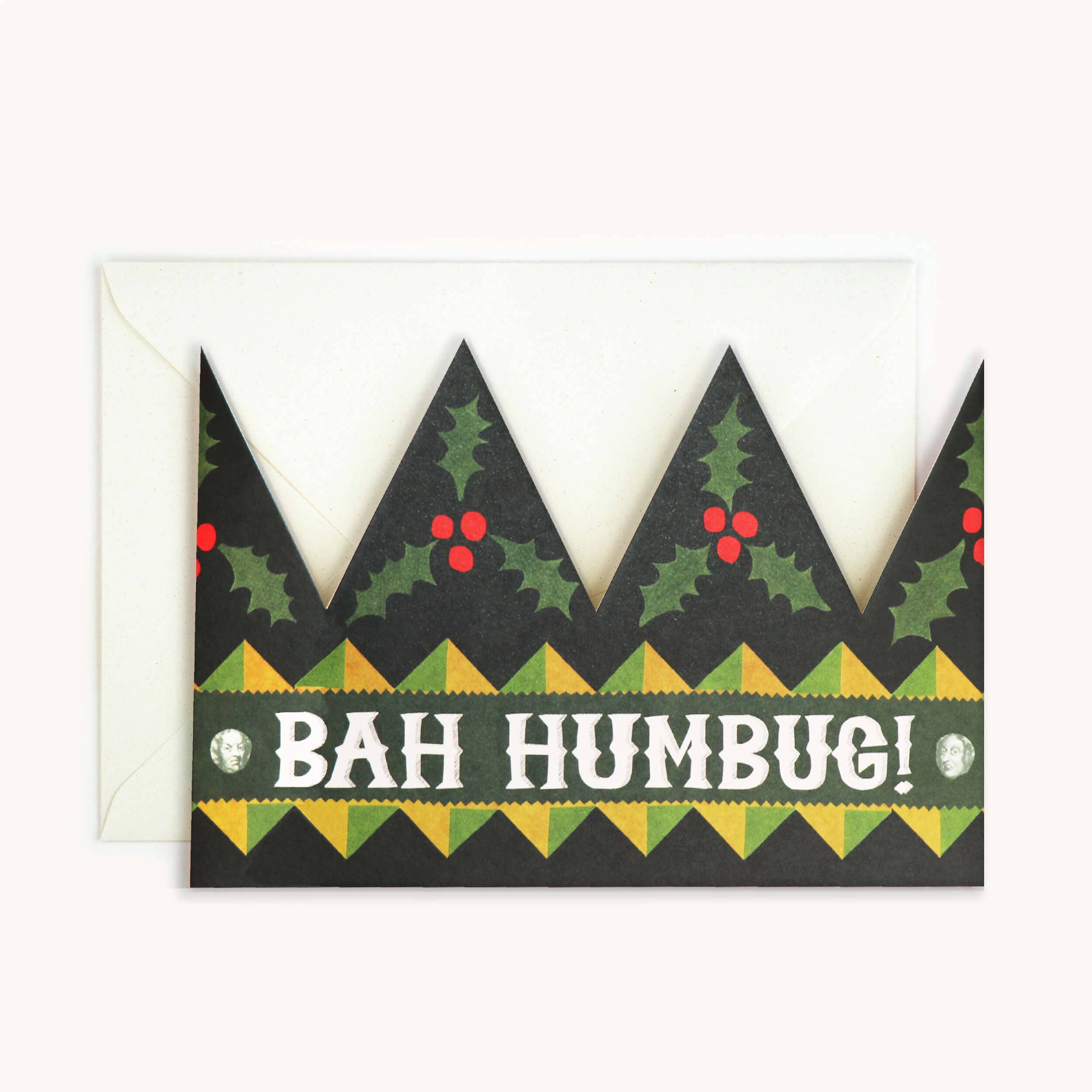 BAH HUMBUG PARTY HAT CARD