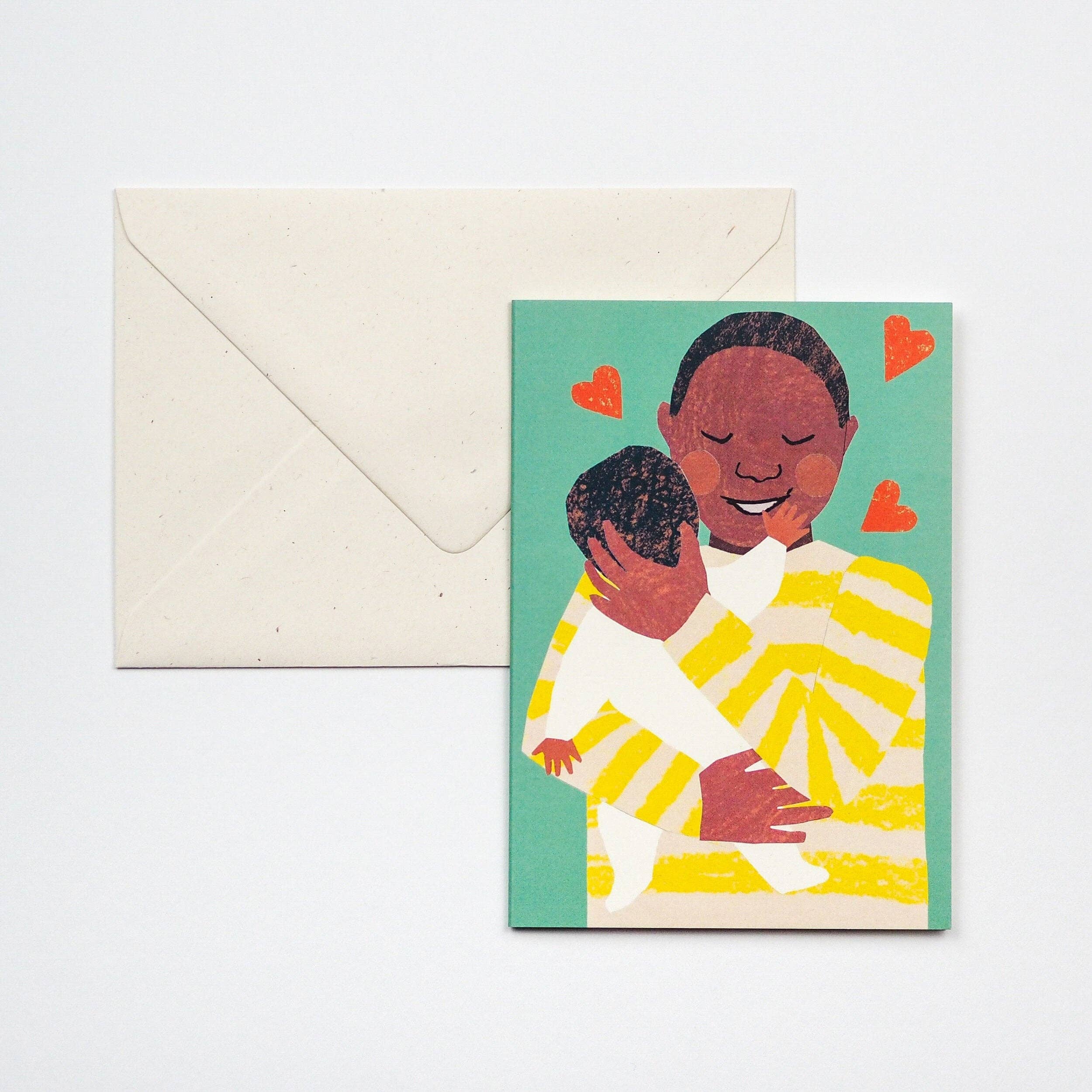 NEW BABY BOY CUDDLE CARD