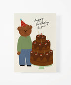 BIG CHOCOLATE BIRTHDAY CAKE CARD