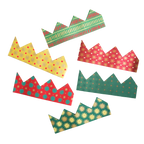 6 FESTIVE PARTY CROWNS