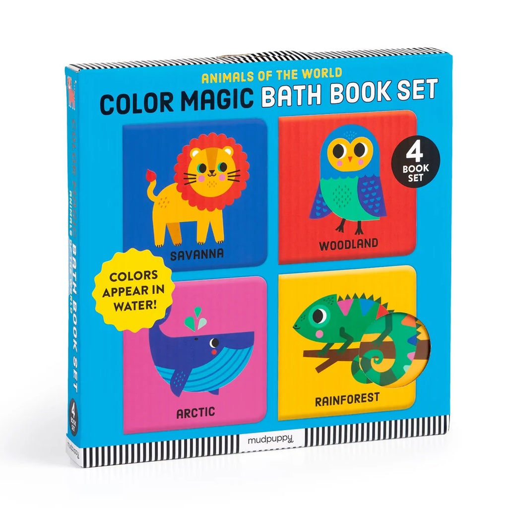 COLOUR MAGIC BATH BOOK SET OF 4 MINI BOOKS - ANIMALS OF THE WORLD