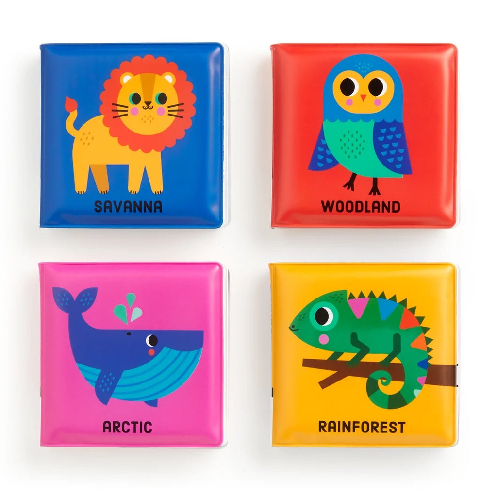COLOUR MAGIC BATH BOOK SET OF 4 MINI BOOKS - ANIMALS OF THE WORLD