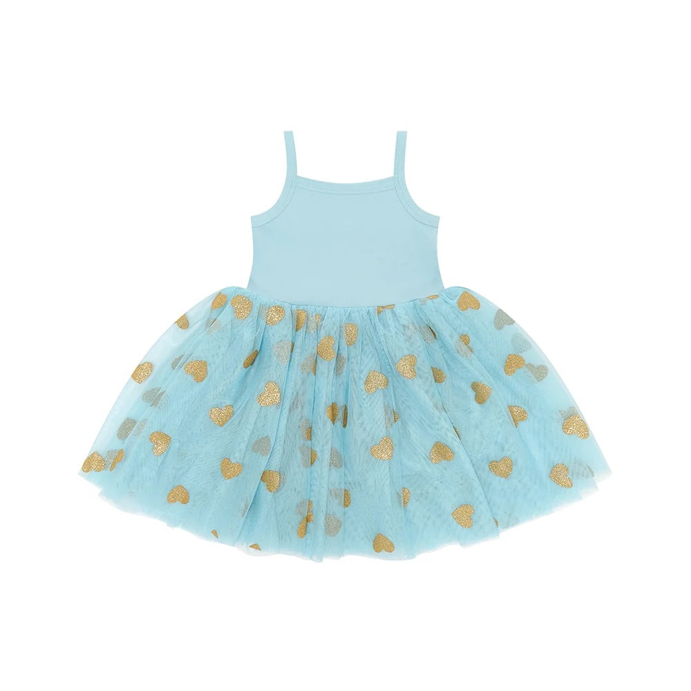 GLITTER HEART DRESS