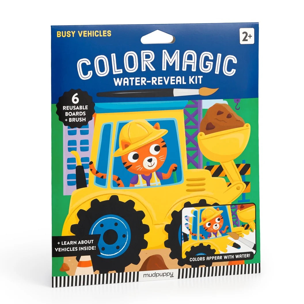 COLOUR MAGIC WATER REVEAL KIT - BUSY VEHICLES (2 YEARS+)