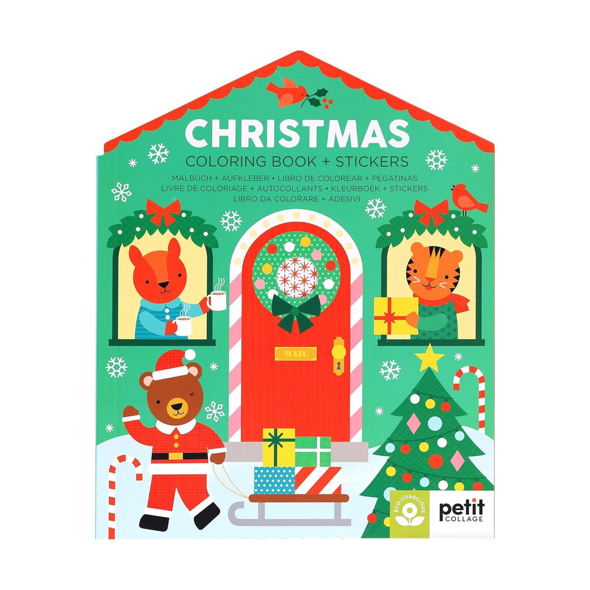 CHRISTMAS COLOURING BOOK AND STICKERS