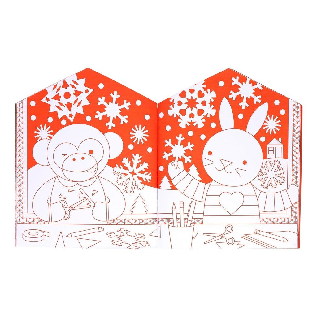 CHRISTMAS COLOURING BOOK AND STICKERS
