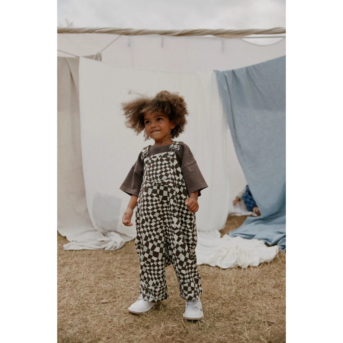 BLYTHE WARPED CHECKERBOARD DUNGAREE